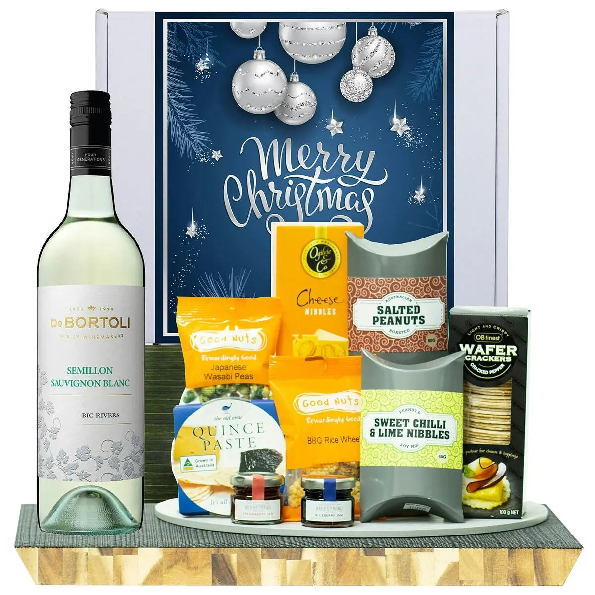 22922X Christmas Gourmet Hamper with De Bortoli Big Rivers Semillon Sauvignon Blanc