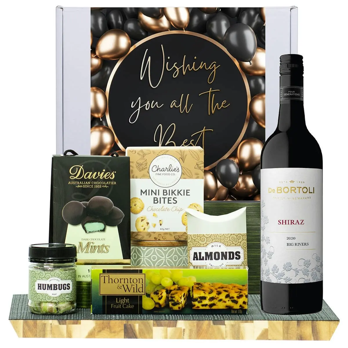 23821D All The Best Gourmet Hamper with De Bortoli Big Rivers Shiraz