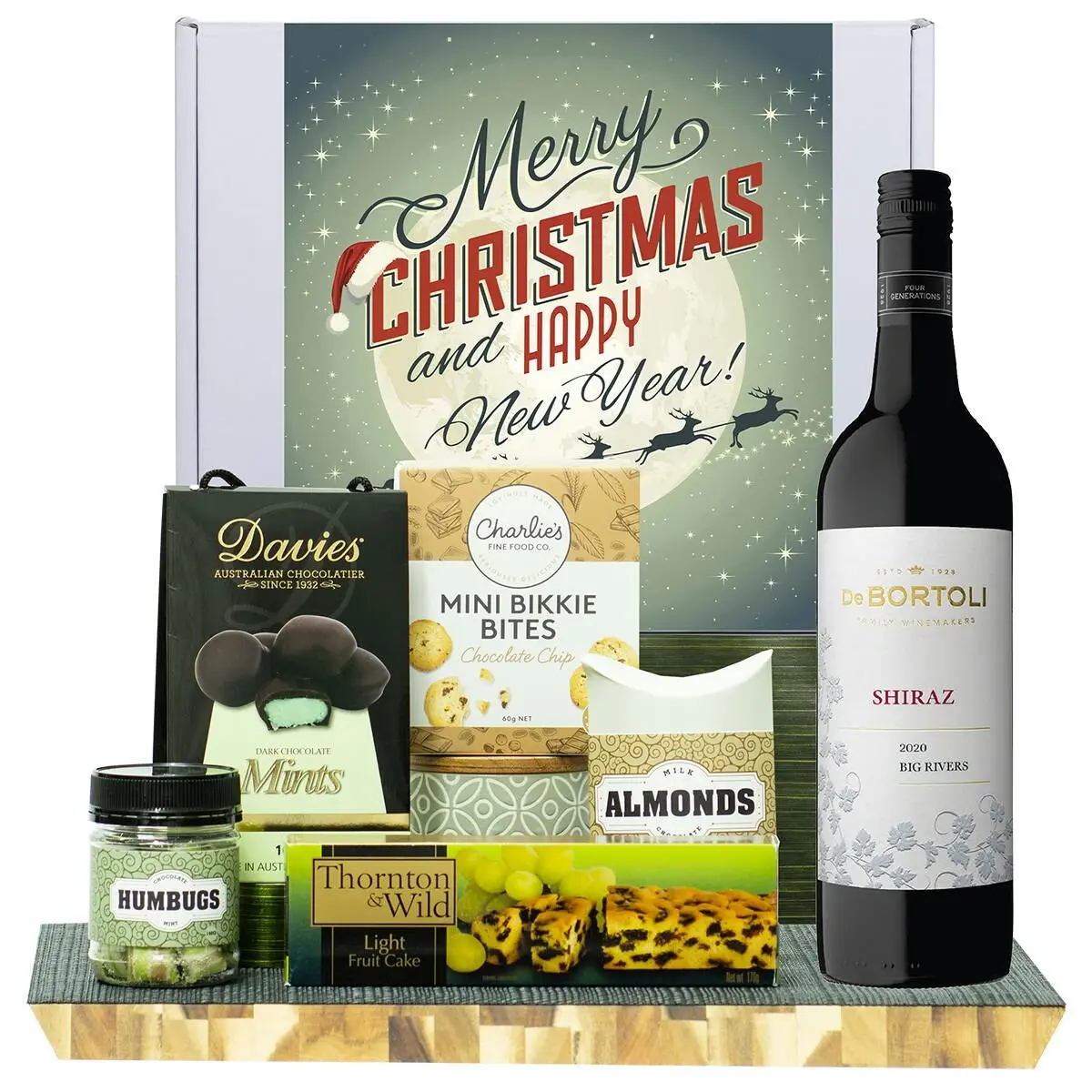 23821W Christmas Gourmet Hamper with De Bortoli Big Rivers Shiraz