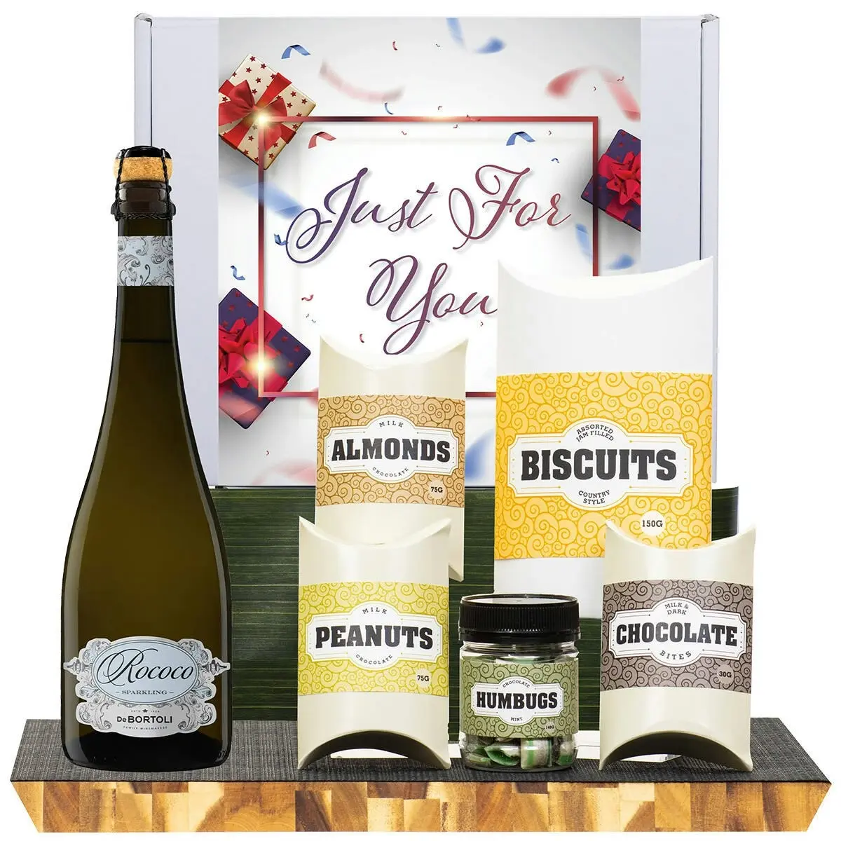 21436E Just For You Gourmet Hamper with De Bortoli Rococo Premium Cuvee