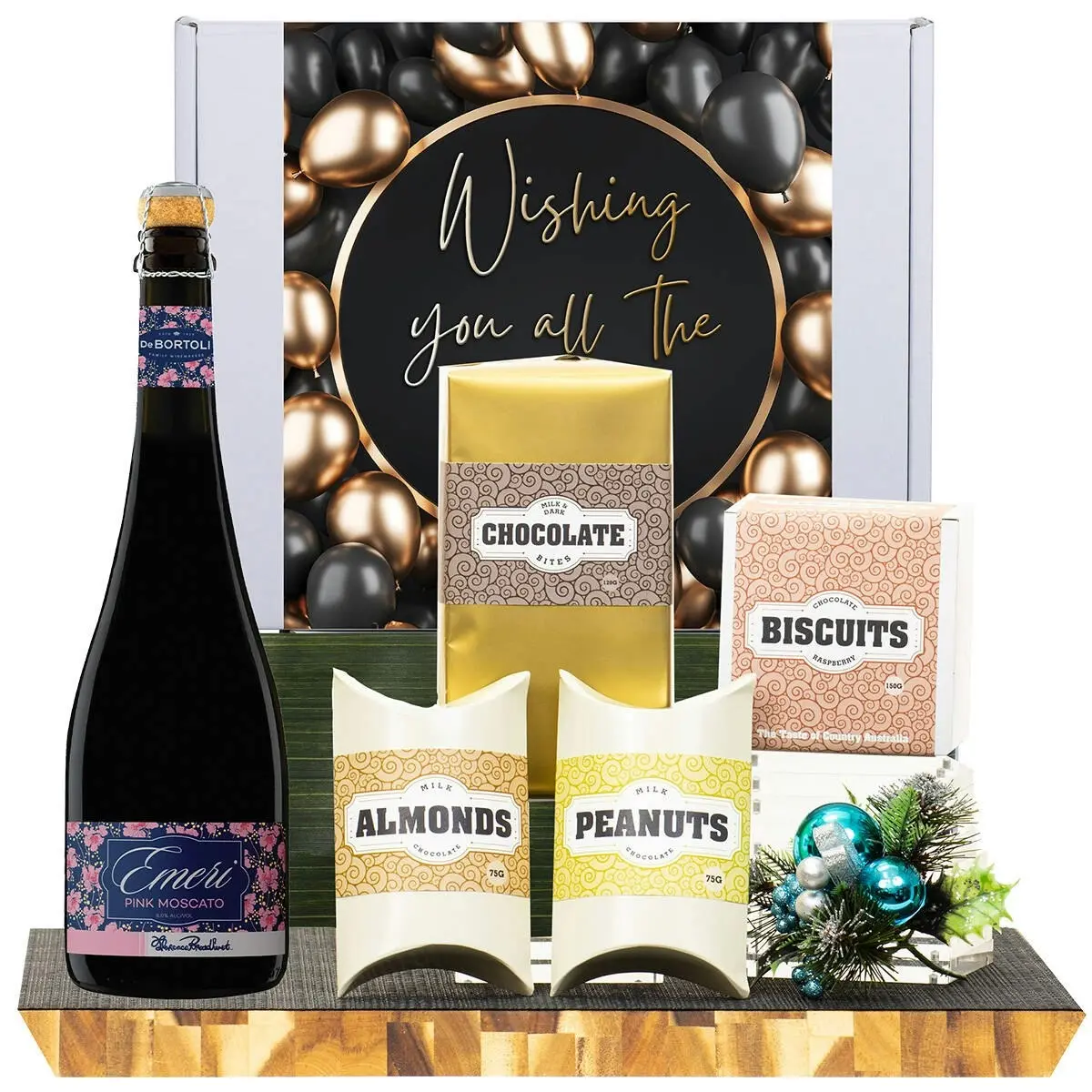 21638D All The Best Gourmet Hamper with De Bortoli Emeri Moscato