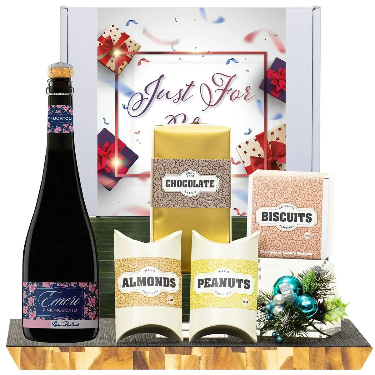 21638E Just For You Gourmet Hamper with De Bortoli Emeri Moscato