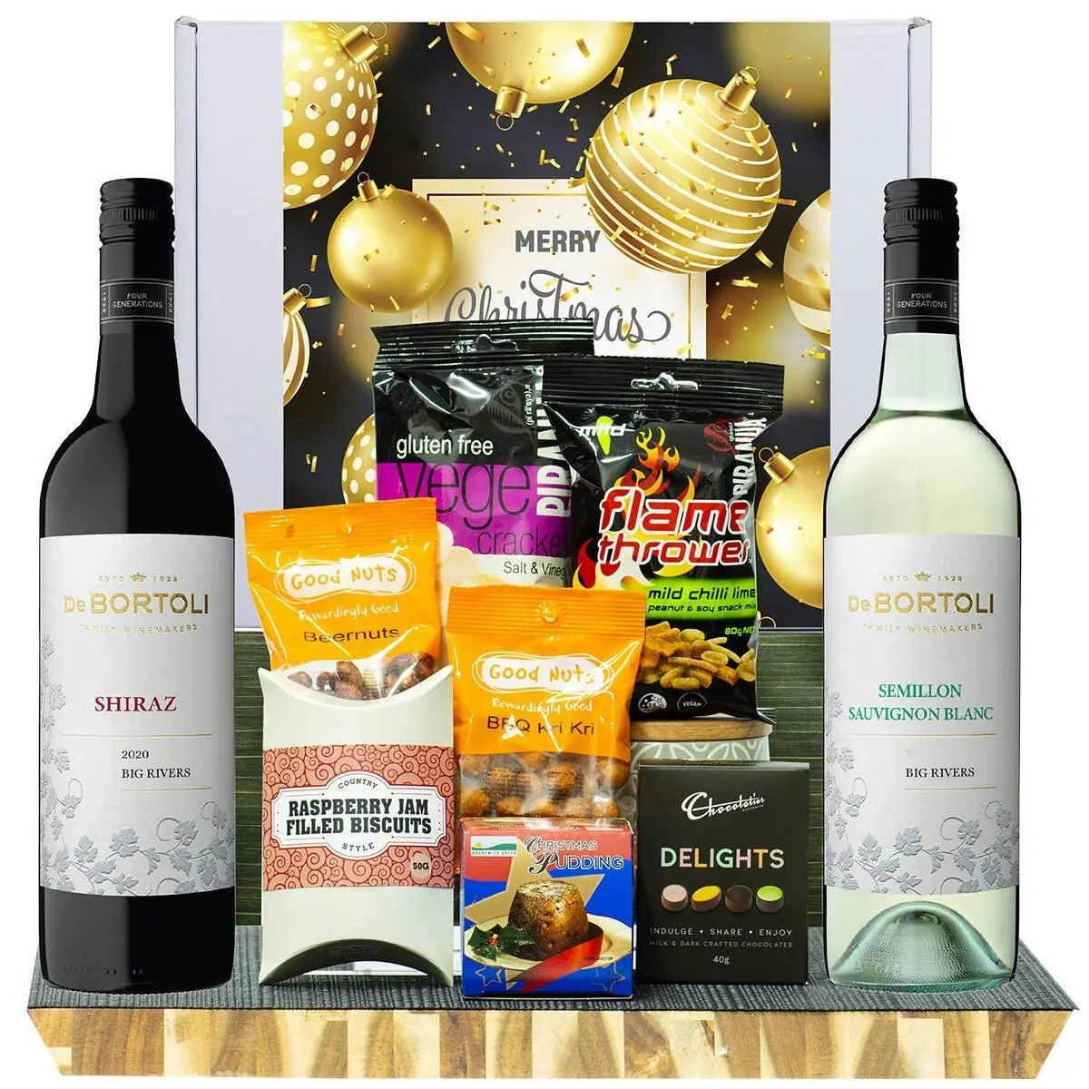 27023V Christmas Hamper with De Bortoli Big Rivers Shiraz