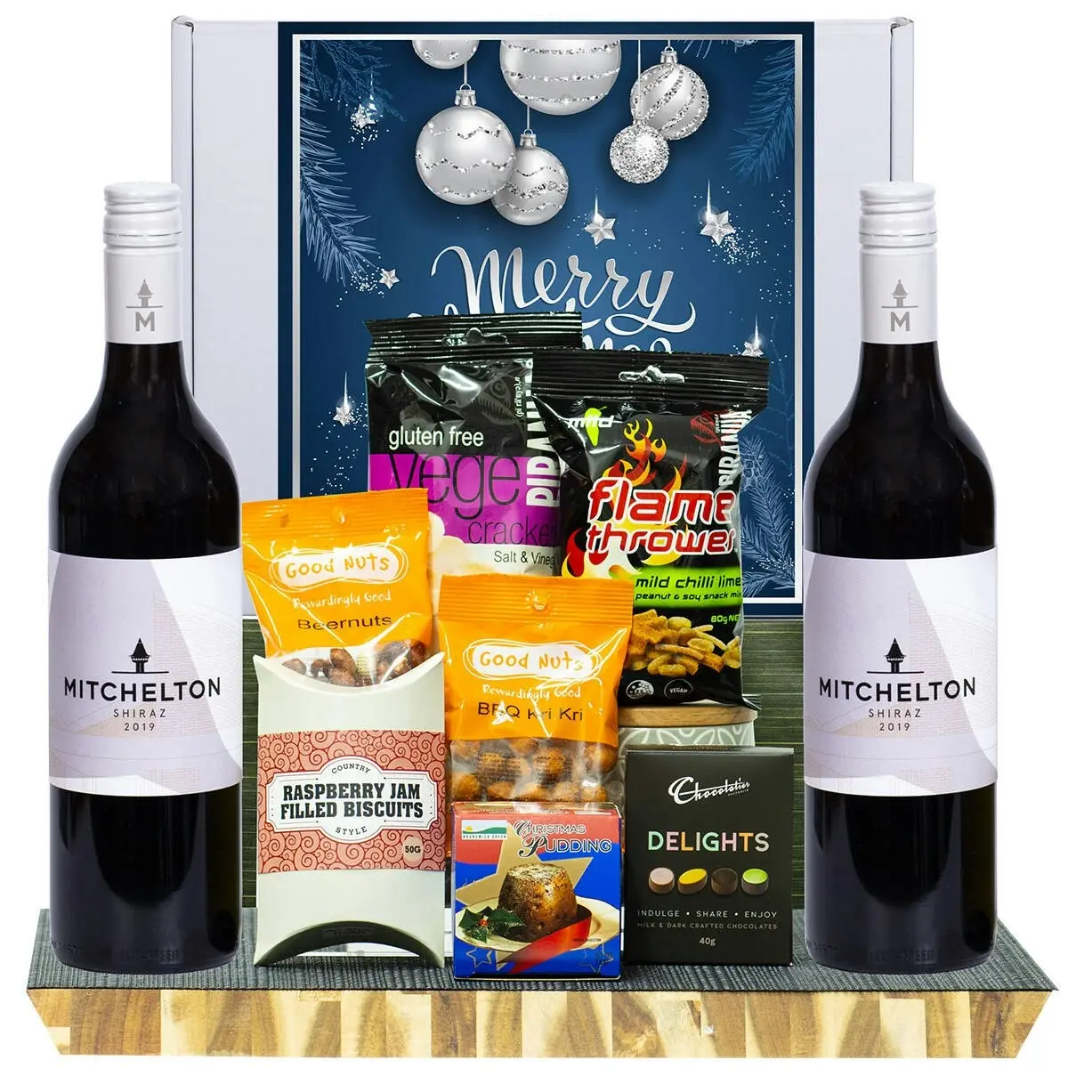 27051X Christmas Hamper with Mitchelton Shiraz