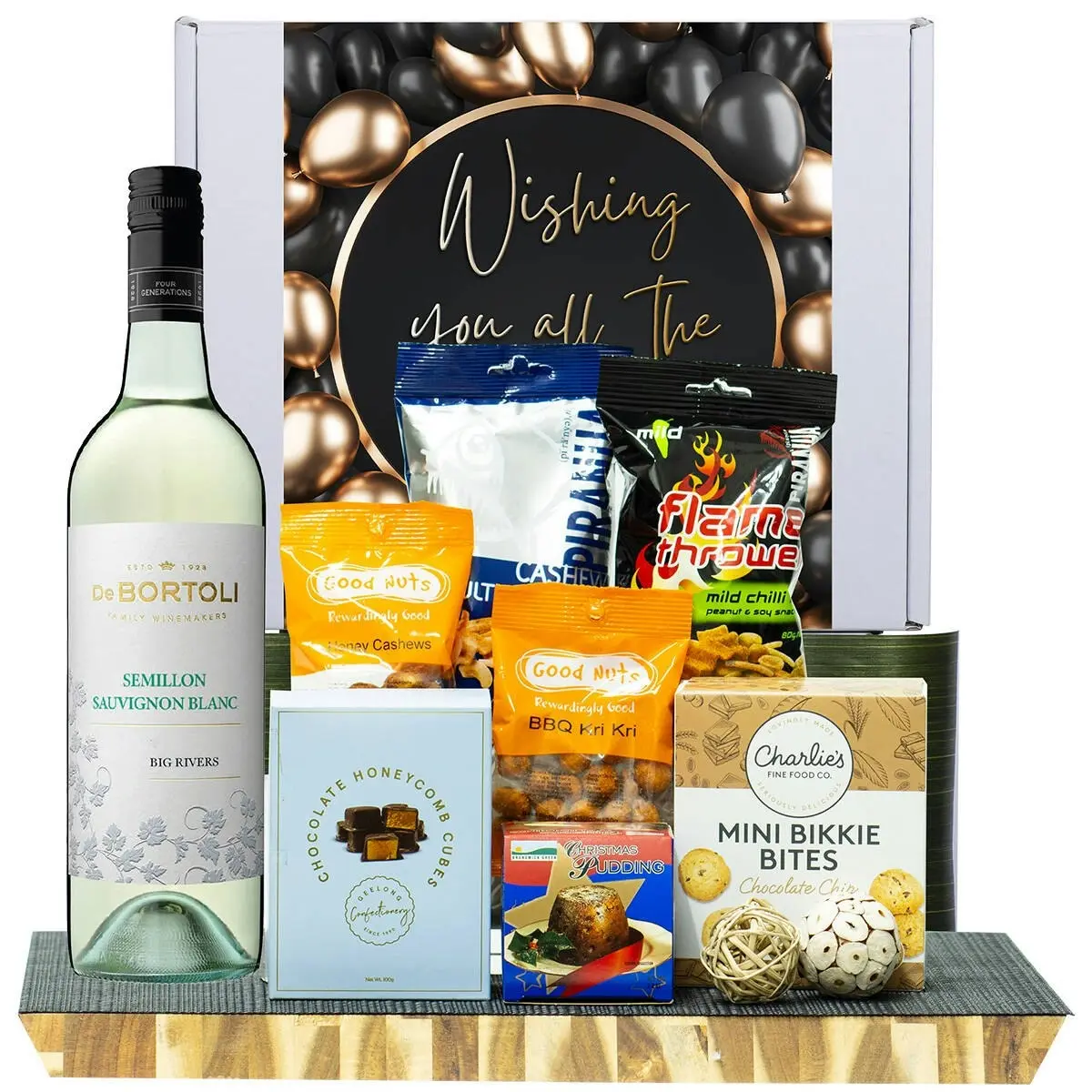 27122D All The Best Hamper with De Bortoli Big Rivers Semillon Sauvignon Blanc