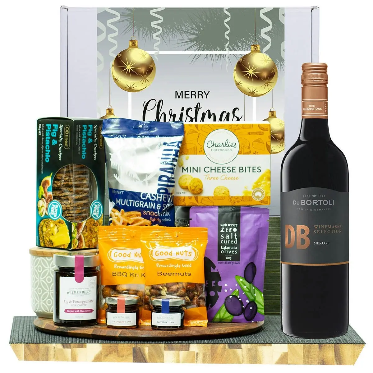 23224U Christmas Gourmet Hamper with De Bortoli DB Merlot