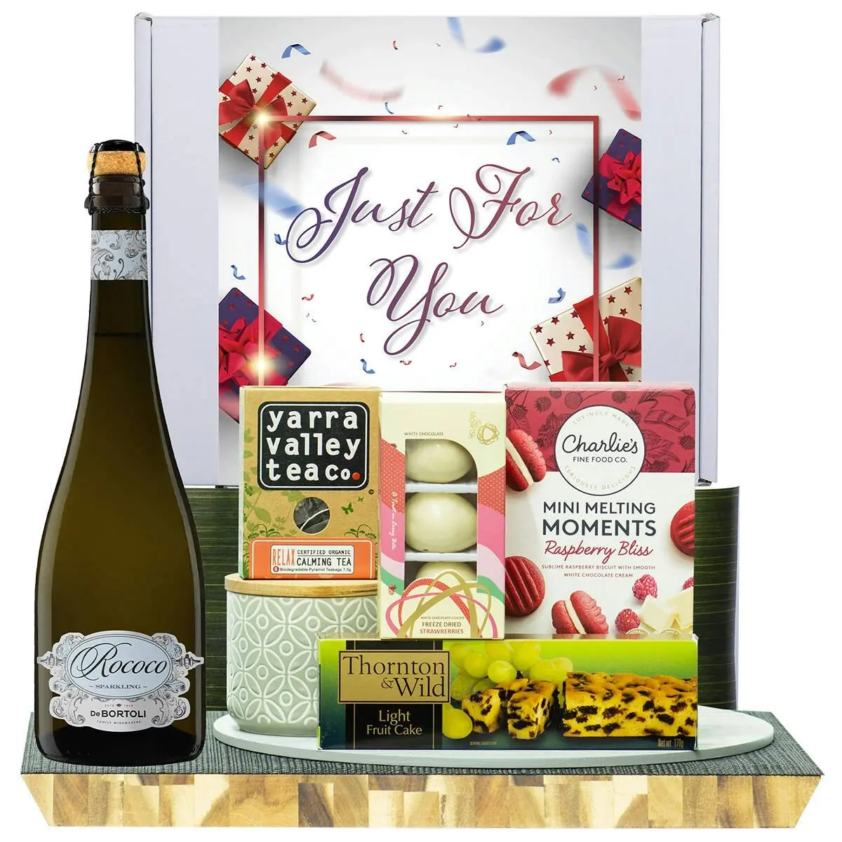 22336E Just For You Gourmet Hamper with De Bortoli Rococo Premium Cuvee