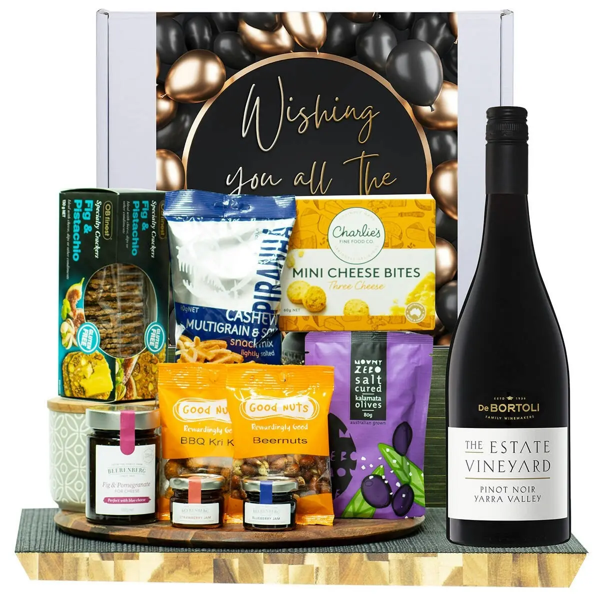 23227D All The Best Gourmet Hamper with De Bortoli The Estate Collection Pinot Noir