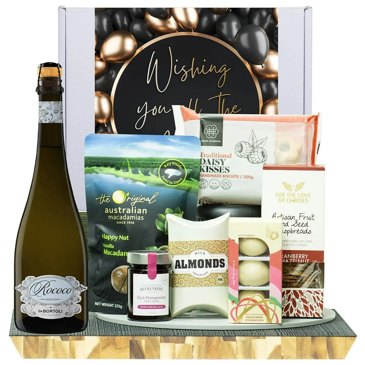 22736D All The Best Gourmet Hamper with De Bortoli Rococo Premium Cuvee