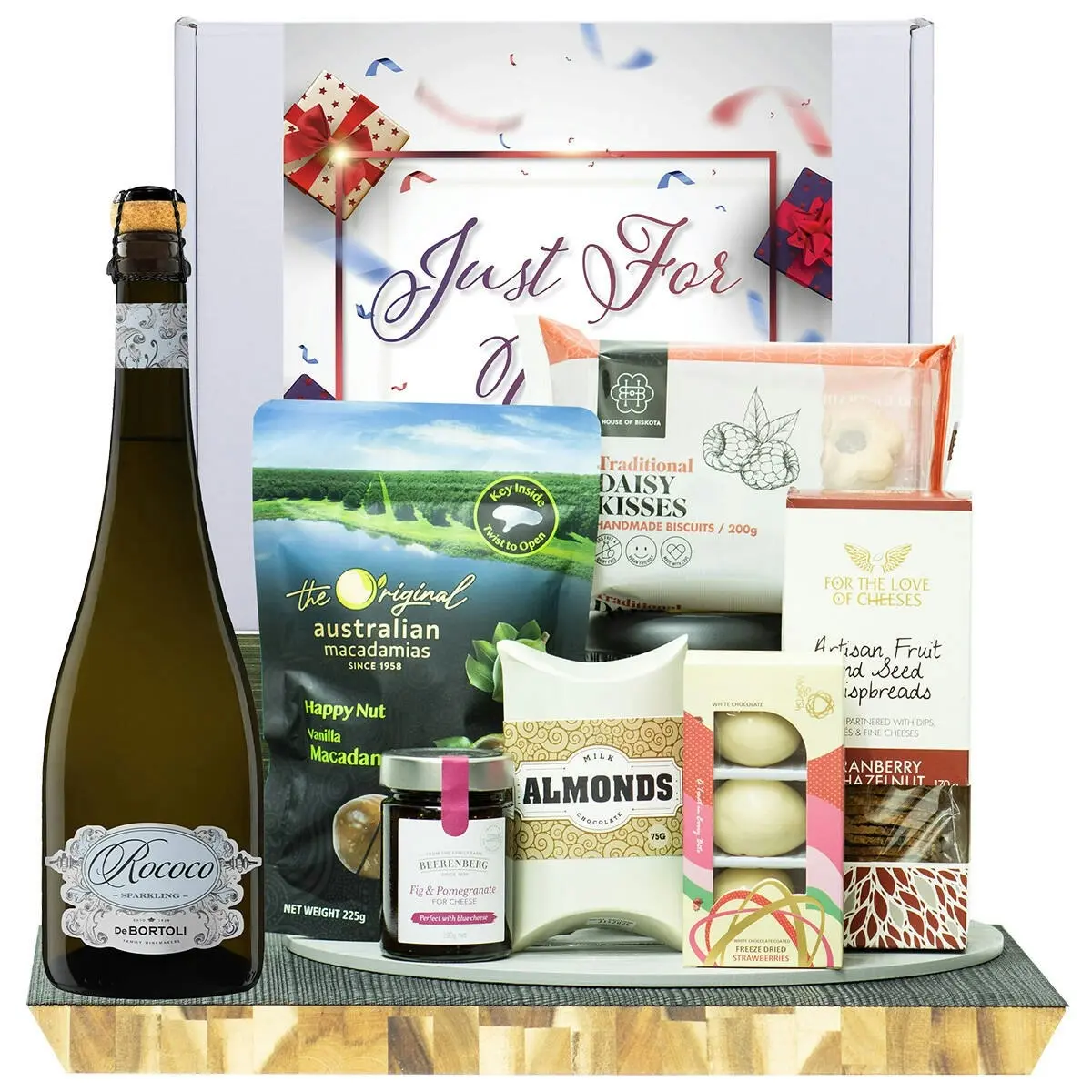 22736E Just For You Gourmet Hamper with De Bortoli Rococo Premium Cuvee