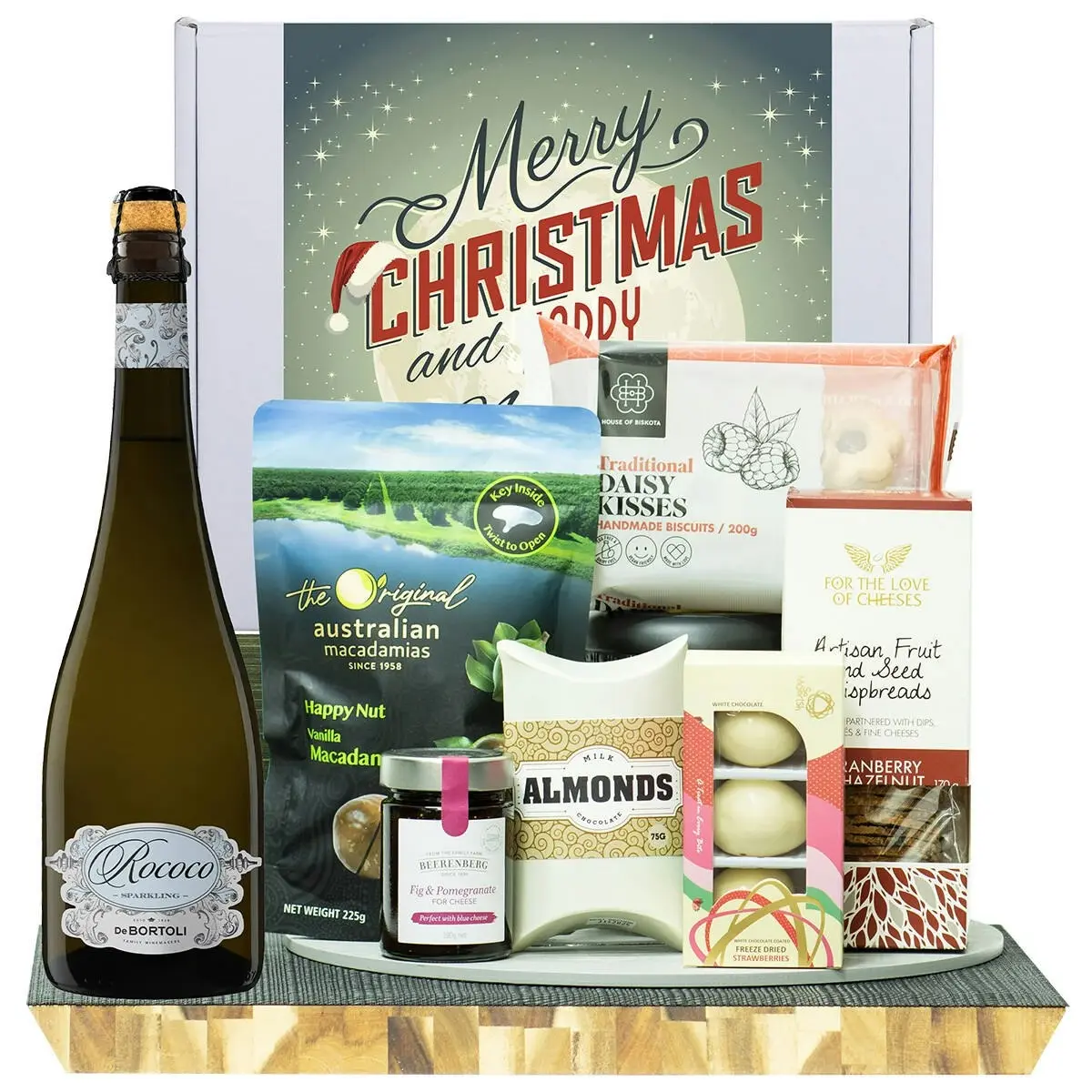 22736W Christmas Gourmet Hamper with De Bortoli Rococo Premium Cuvee