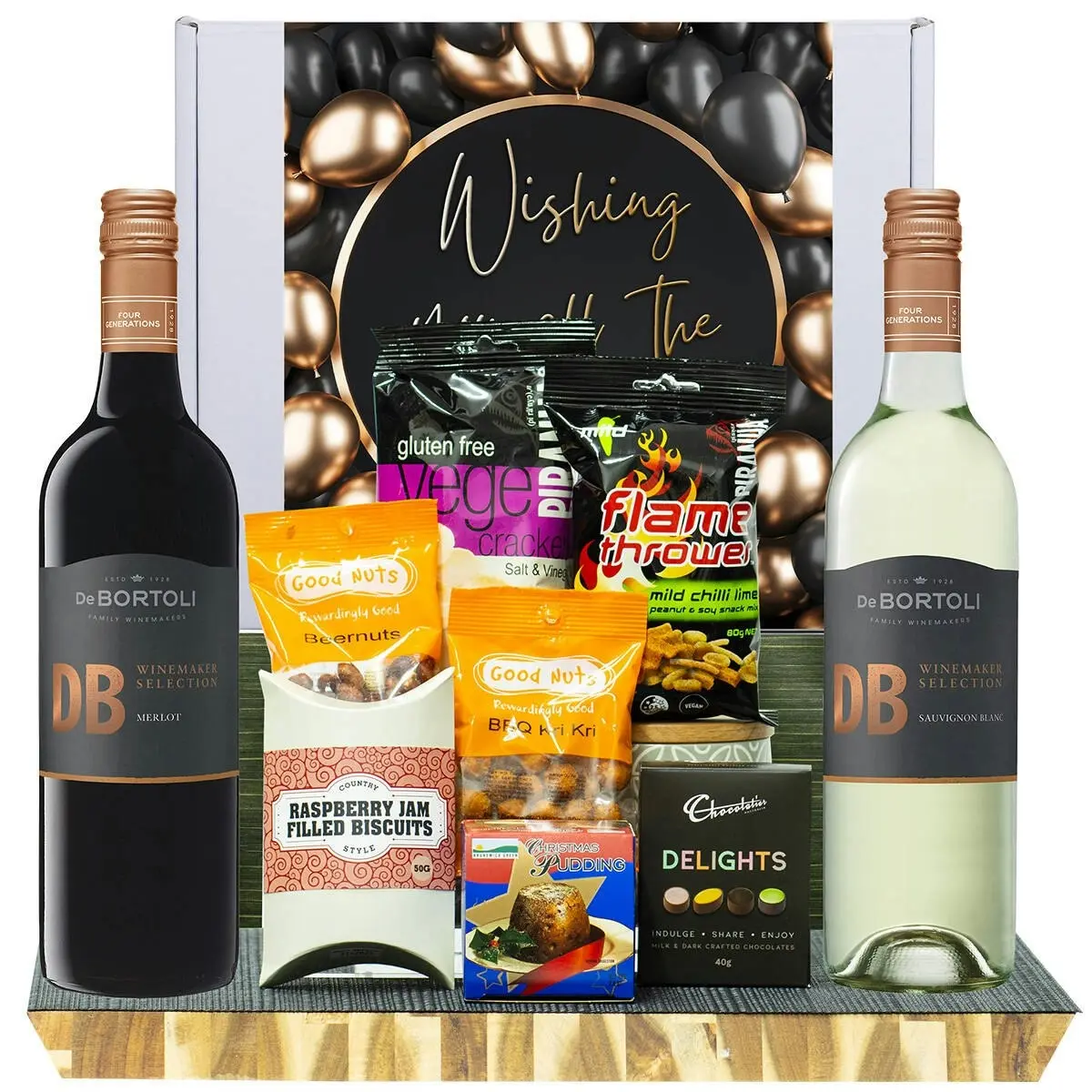 27026D All The Best Hamper with De Bortoli DB Merlot