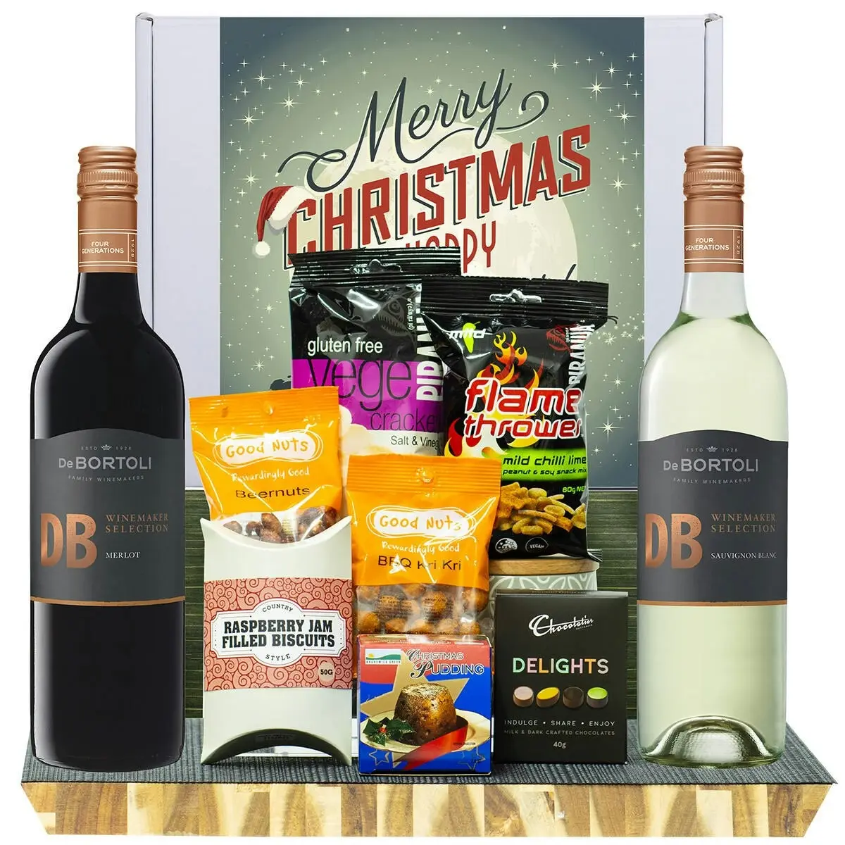 27026W Christmas Hamper with De Bortoli DB Merlot