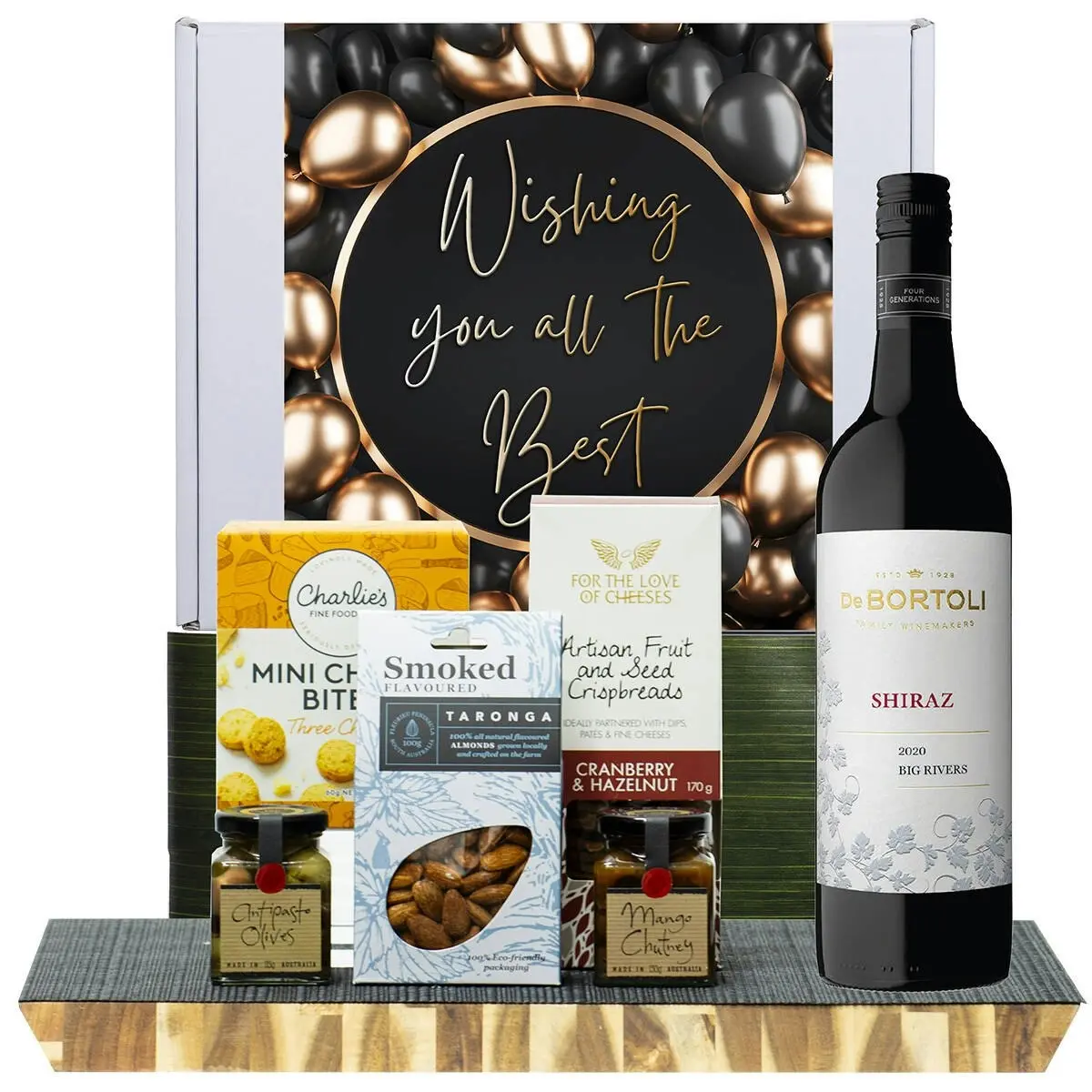 29921D All The Best Premium Gourmet Hamper with De Bortoli Big Rivers Shiraz