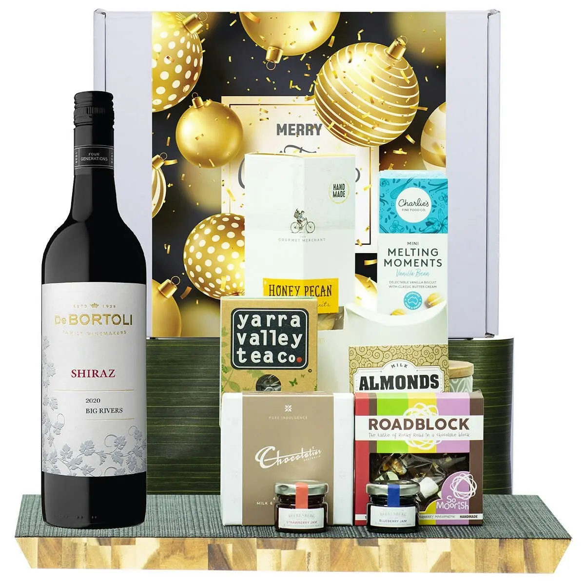 24121V Christmas Gourmet Hamper with De Bortoli Big Rivers Shiraz