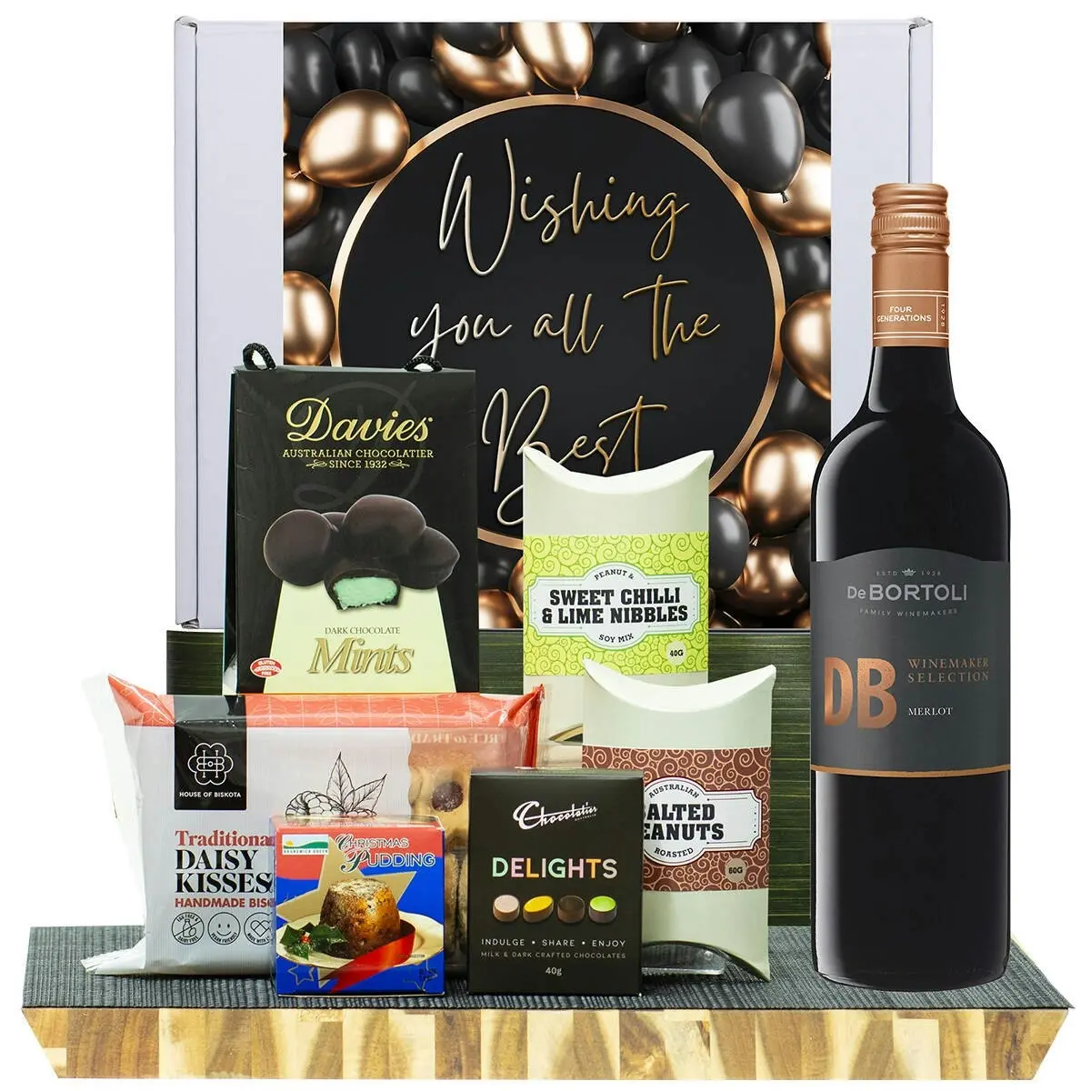 26524D All The Best Hamper with De Bortoli DB Merlot