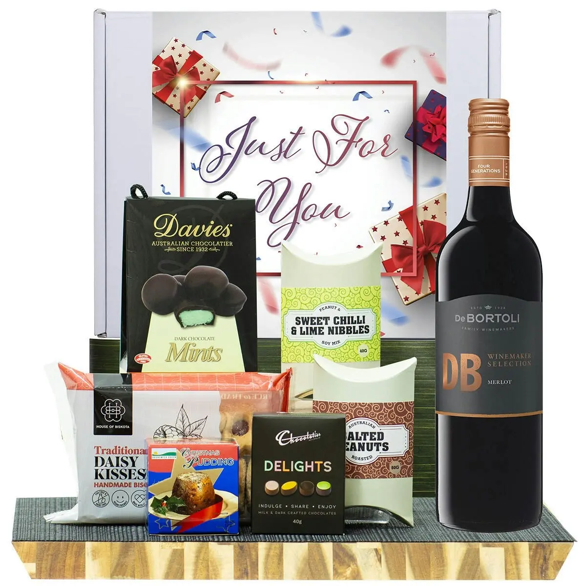 26524E Just For You Christmas Hamper with De Bortoli DB Merlot