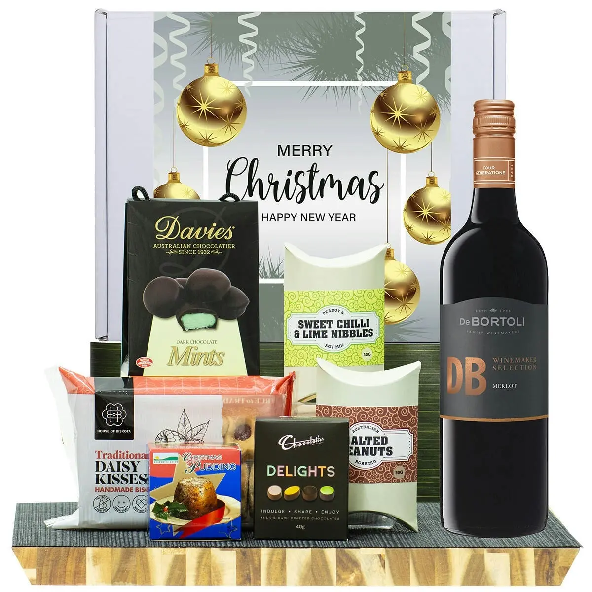 26524U Christmas Hamper with De Bortoli DB Merlot