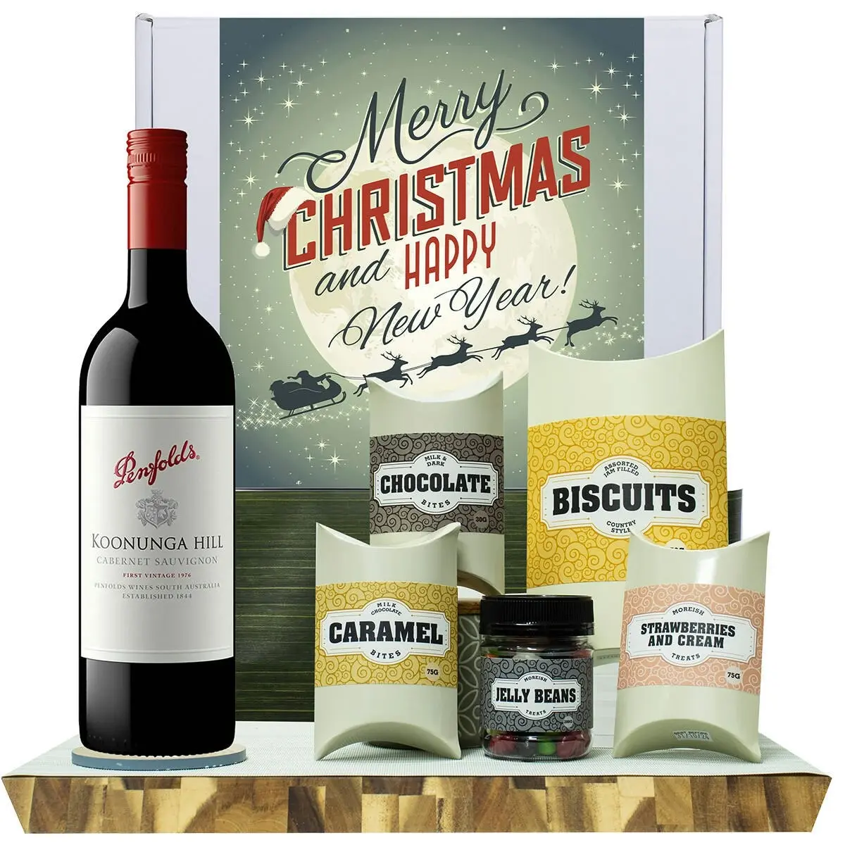 20502W Christmas Gourmet Hamper with Penfolds Koonunga Hill Cabernet Sauvignon