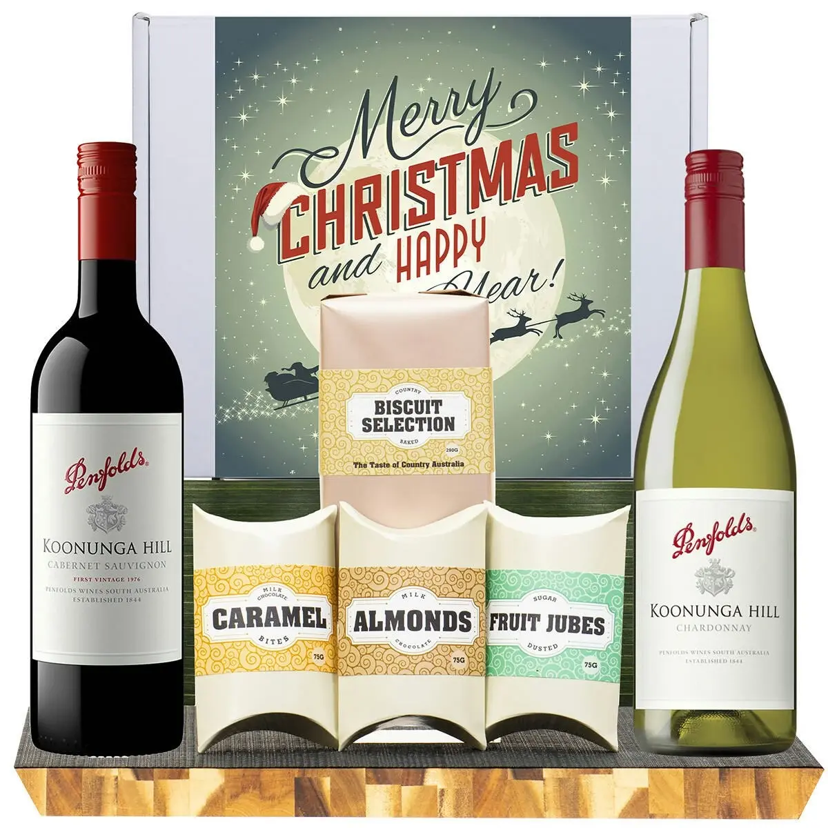 21004W Christmas Gourmet Hamper with Penfolds Koonunga Hill