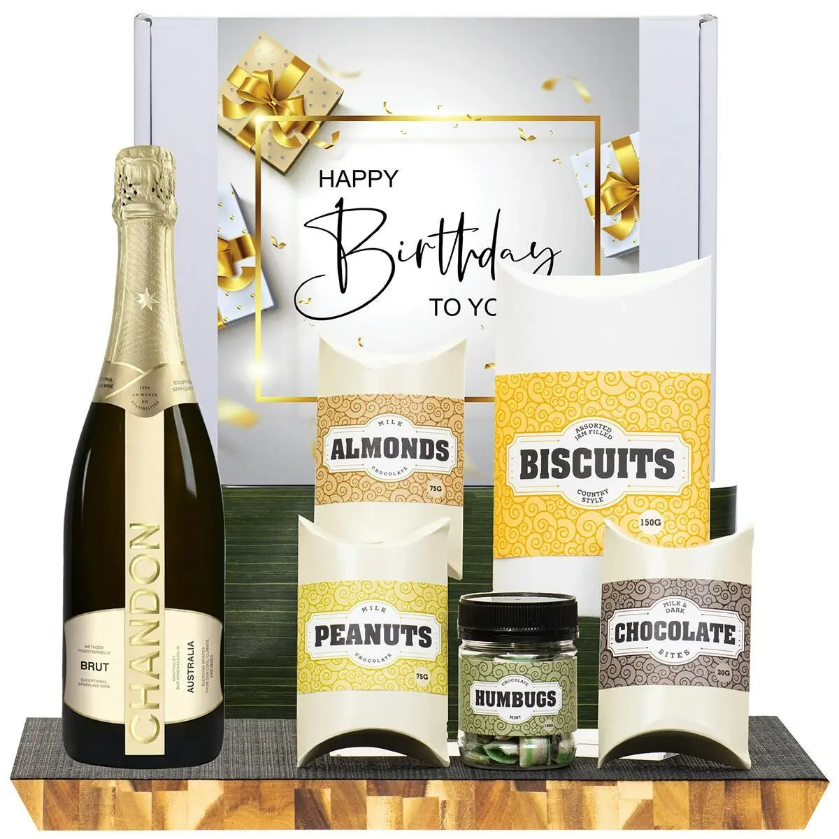 21463C Happy Birthday Gourmet Hamper with Chandon NV