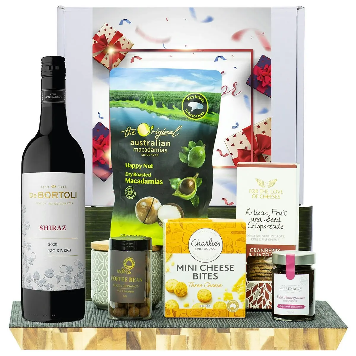 21921E Just For You Gourmet Hamper with De Bortoli Big Rivers Shiraz