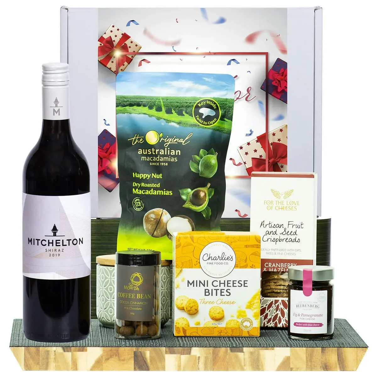 21951E Just For You Gourmet Hamper with Mitchelton Shiraz