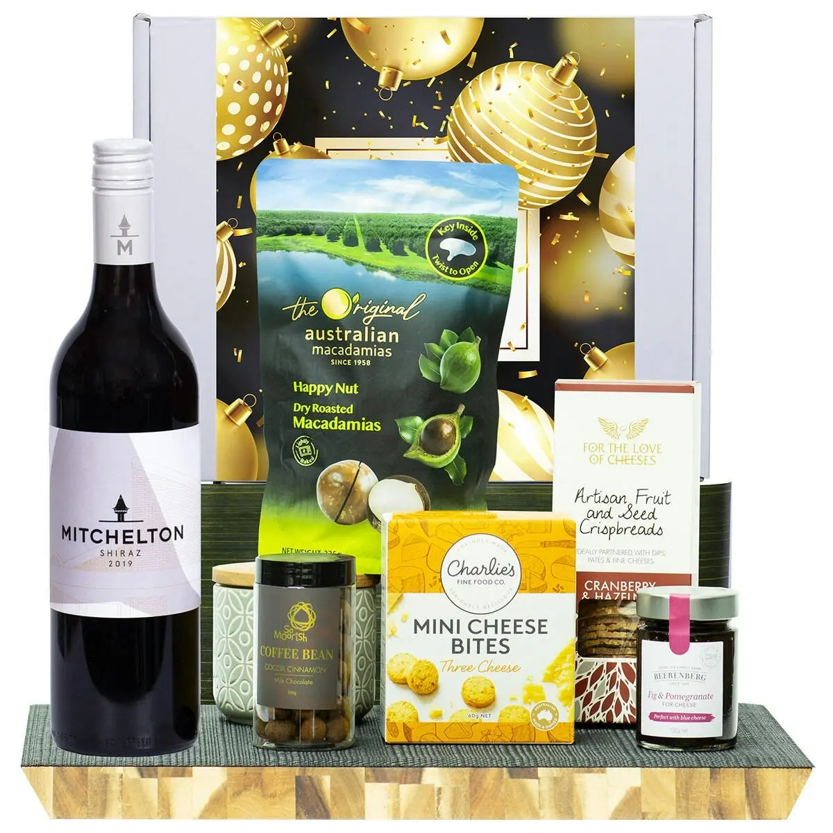 21951V Christmas Gourmet Hamper with Mitchelton Shiraz