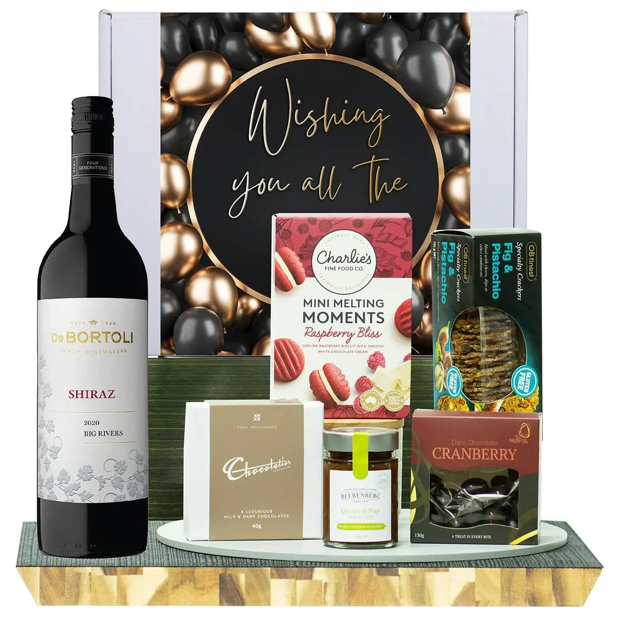 22021D All The Best Gourmet Hamper with De Bortoli Big Rivers Shiraz