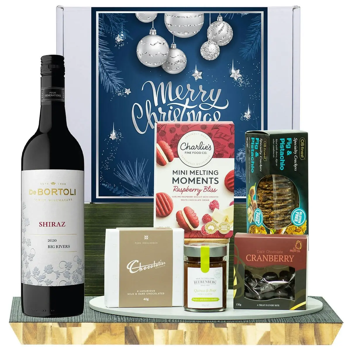 22021X Christmas Gourmet Hamper with De Bortoli Big Rivers Shiraz