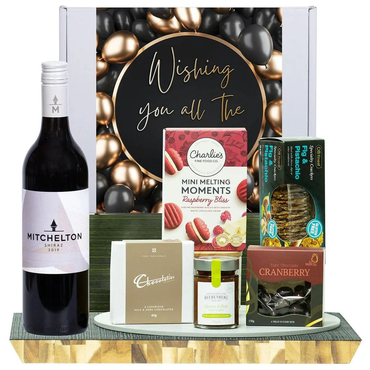 22051D All The Best Gourmet Hamper with Mitchelton Shiraz