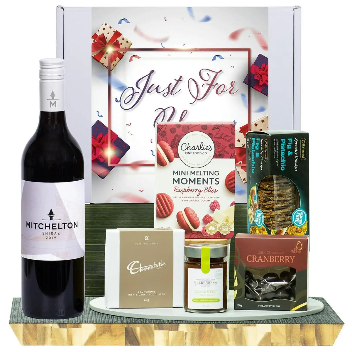 22051E Just For You Gourmet Hamper with Mitchelton Shiraz