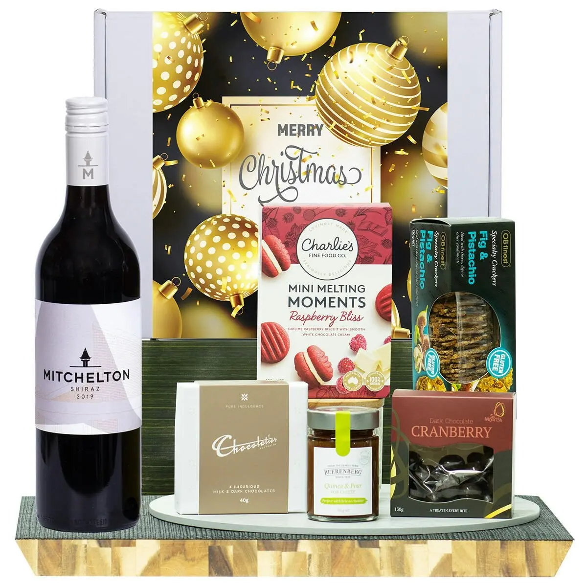 22051V Christmas Gourmet Hamper with Mitchelton Shiraz