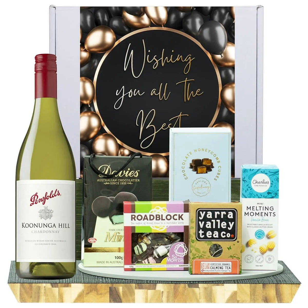 22103D All The Best Gourmet Hamper with Penfolds Koonunga Hill Chardonnay