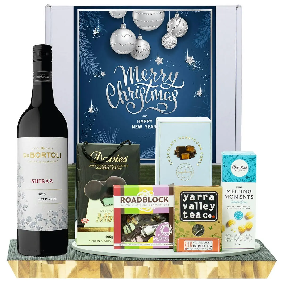 22121X Christmas Gourmet Hamper with De Bortoli Big Rivers Shiraz