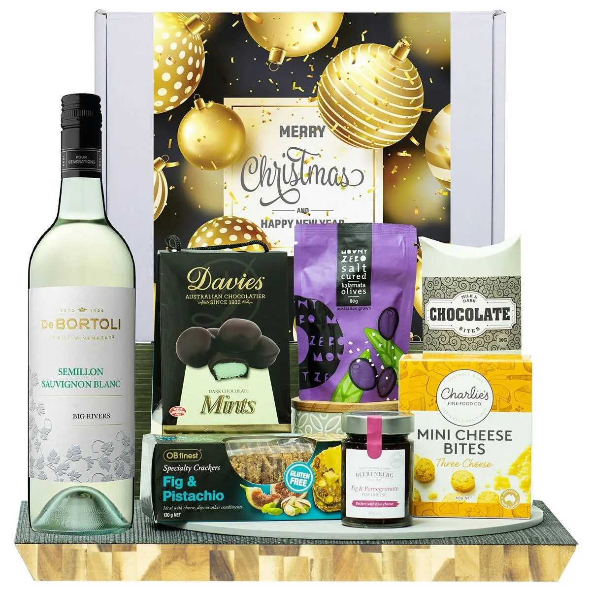 22222V Christmas Gourmet Hamper with De Bortoli Big Rivers Semillon Sauvignon Blanc