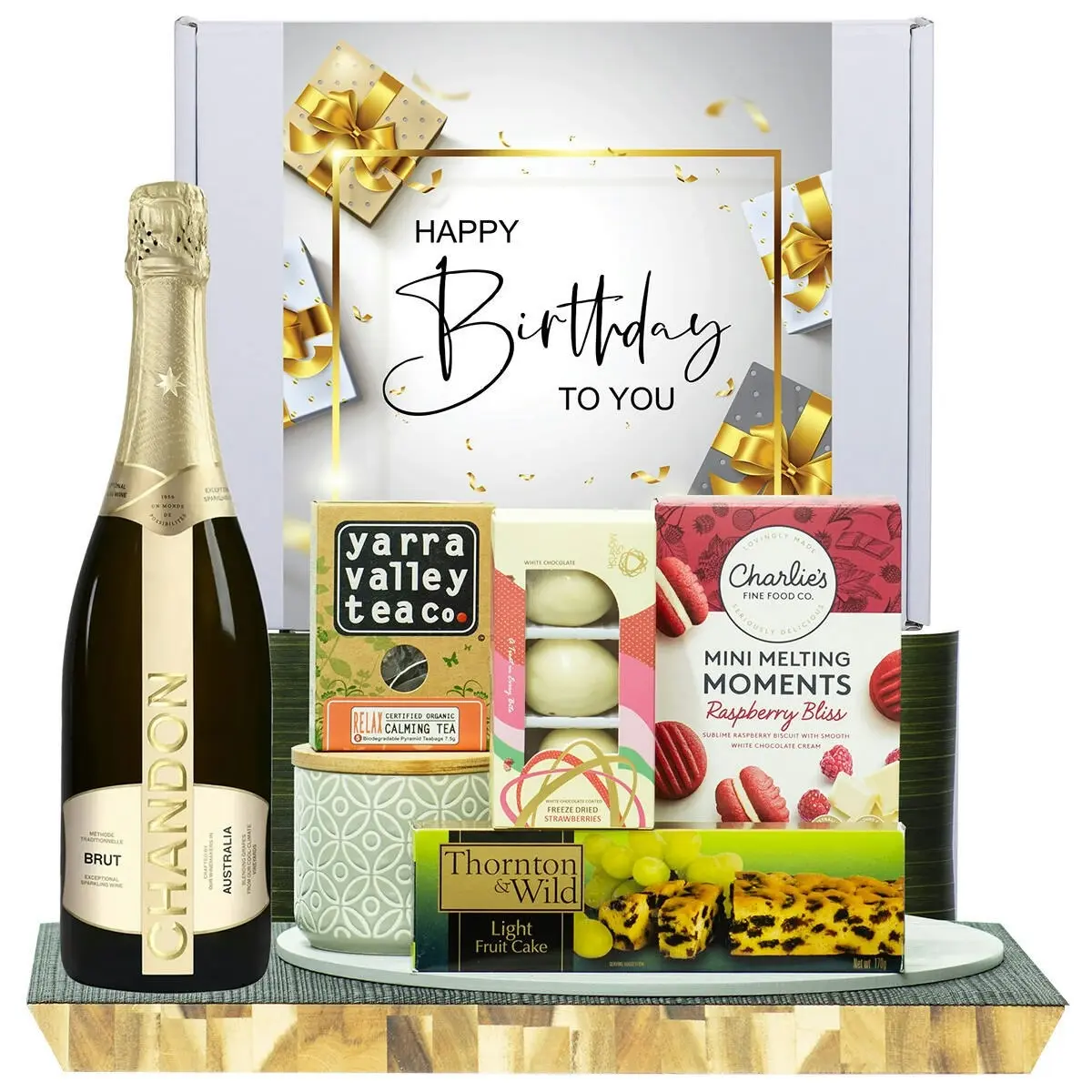 22363C Happy Birthday Gourmet Hamper with Chandon NV