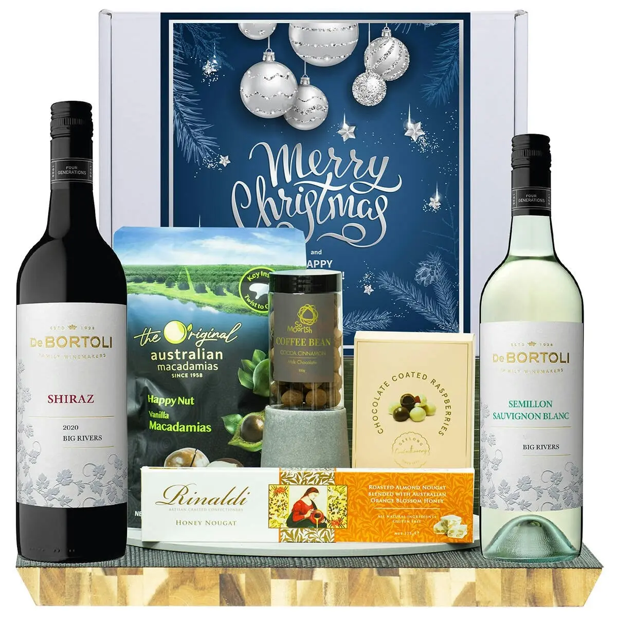 22523X Christmas Gourmet Hamper with De Bortoli Big Rivers Semillon Sauvignon Blanc