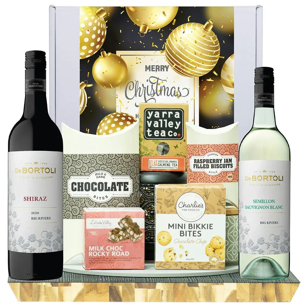 22623V Christmas Gourmet Hamper with De Bortoli Big Rivers Shiraz