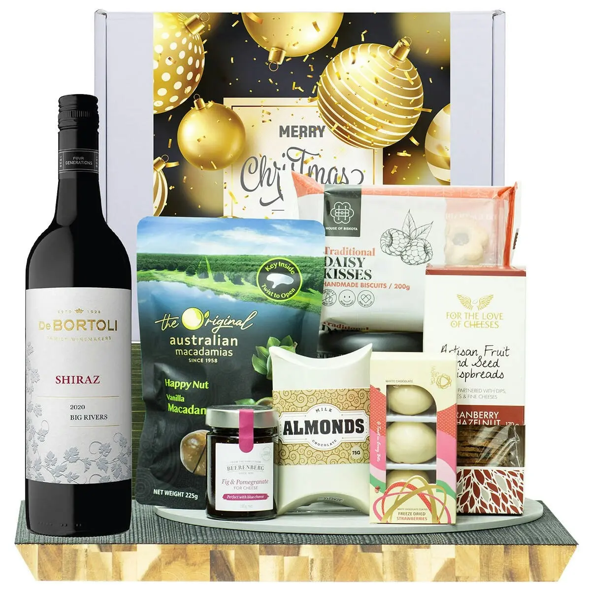 22721V Christmas Gourmet Hamper with De Bortoli Big Rivers Shiraz