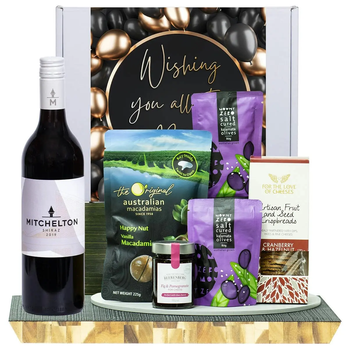 22851D All The Best Gourmet Hamper with Mitchelton Shiraz