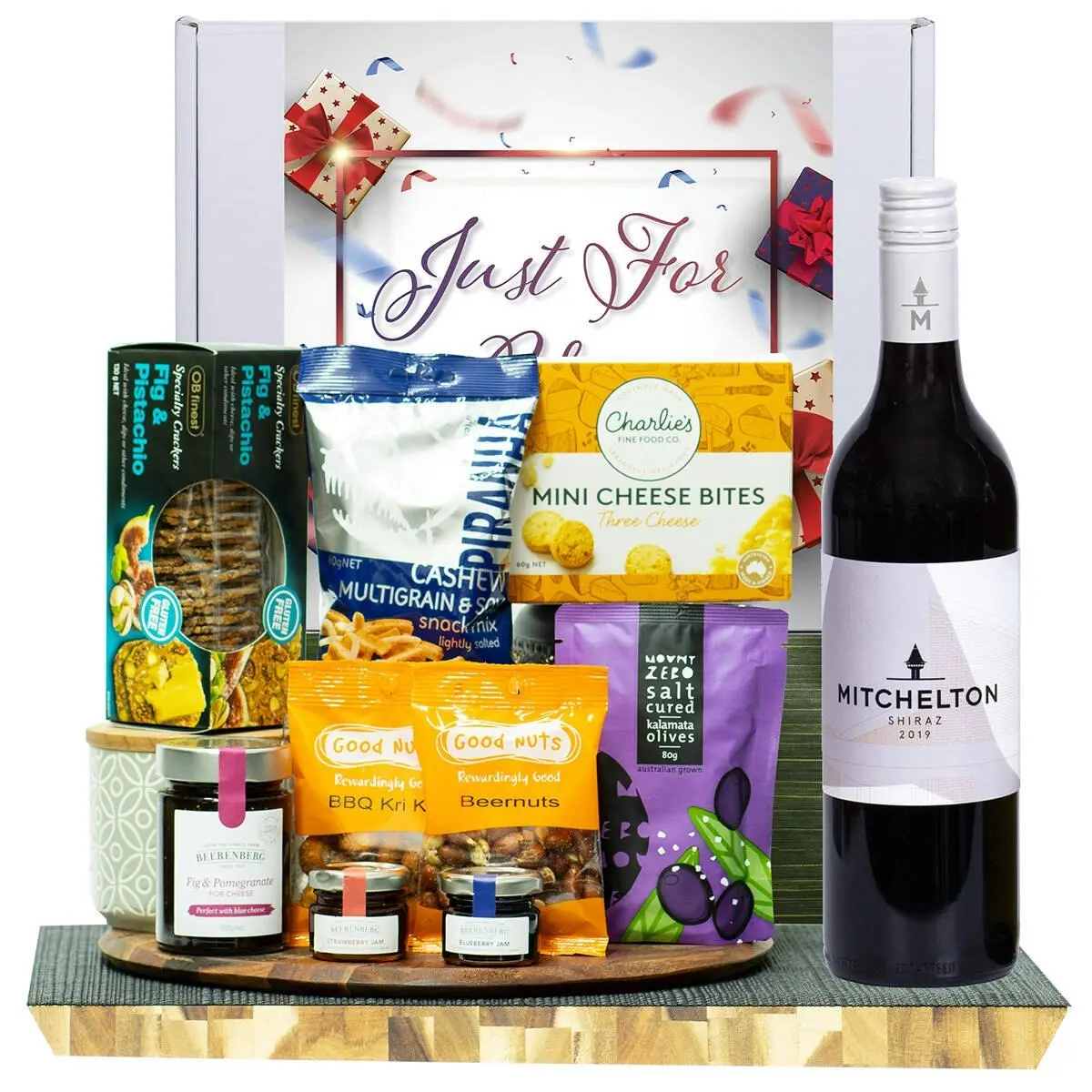 23251E Just For You Gourmet Hamper with Mitchelton Shiraz