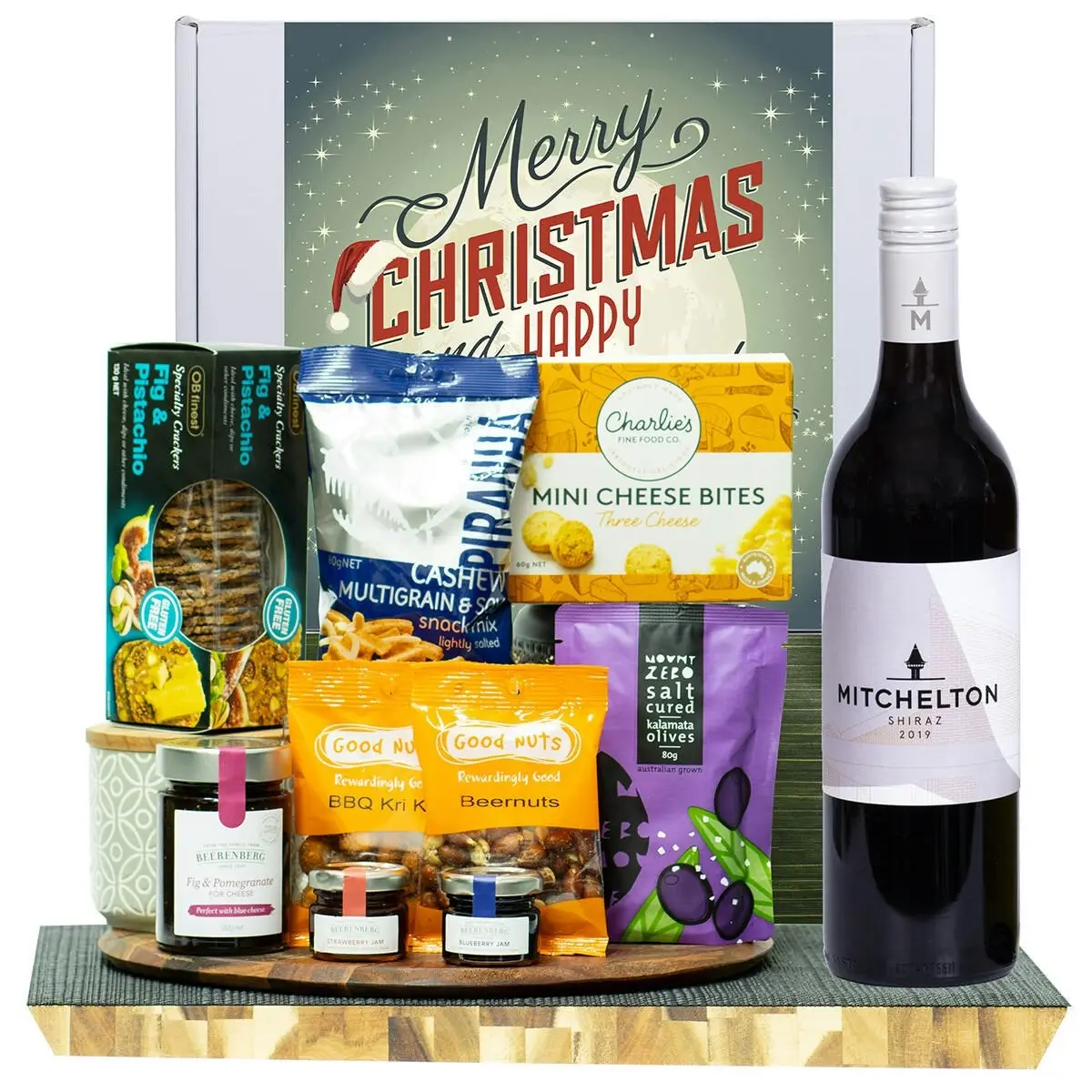 23251W Christmas Gourmet Hamper with Mitchelton Shiraz