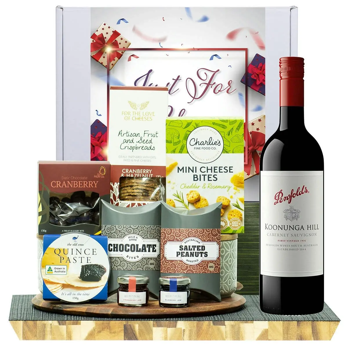 23302E Just For You Gourmet Hamper with Penfolds Koonunga Hill Cabernet Sauvignon