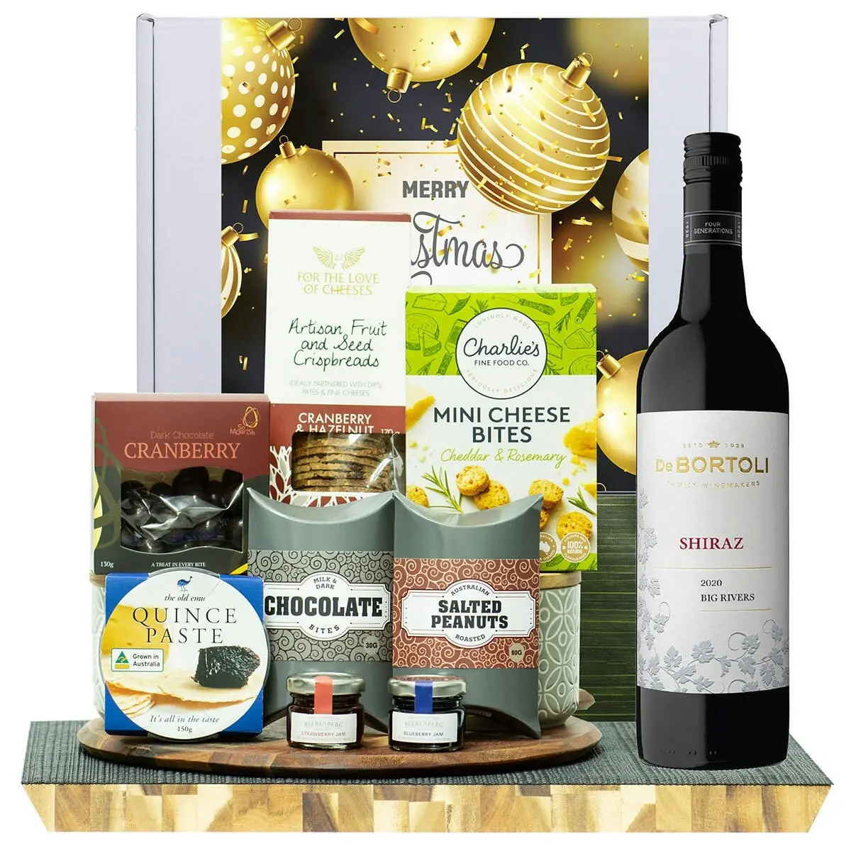 23321V Christmas Gourmet Hamper with De Bortoli Big Rivers Shiraz