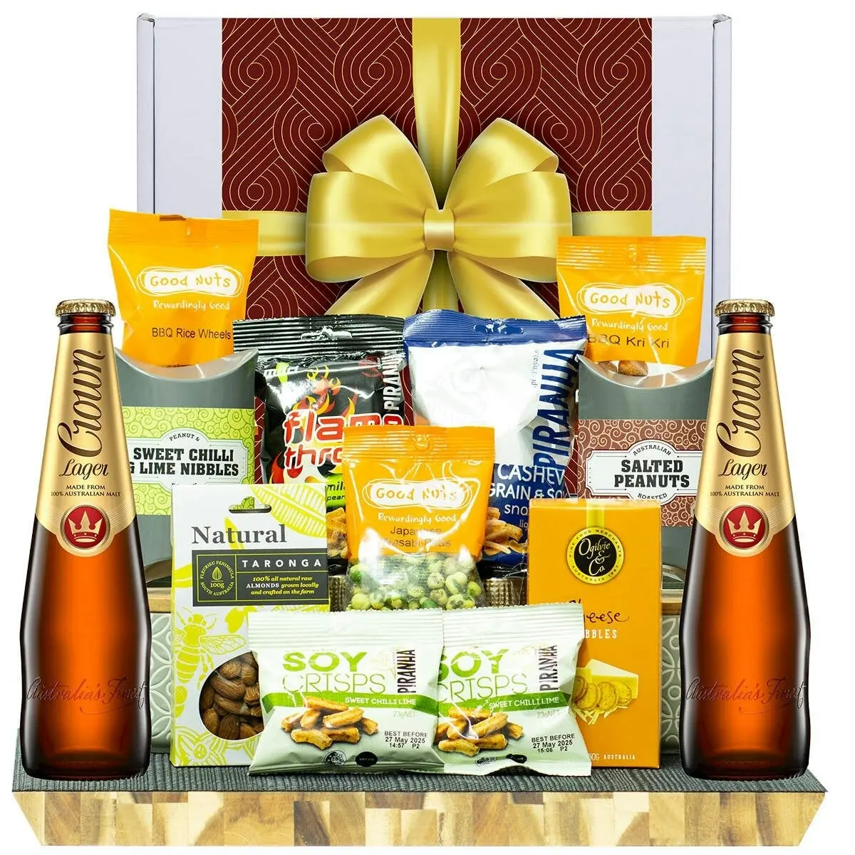 24986A Gourmet Hamper with Crown Lager