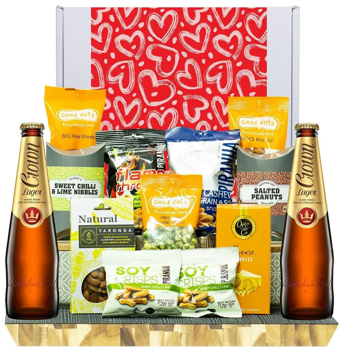 24986L Gourmet Hamper with Crown Lager