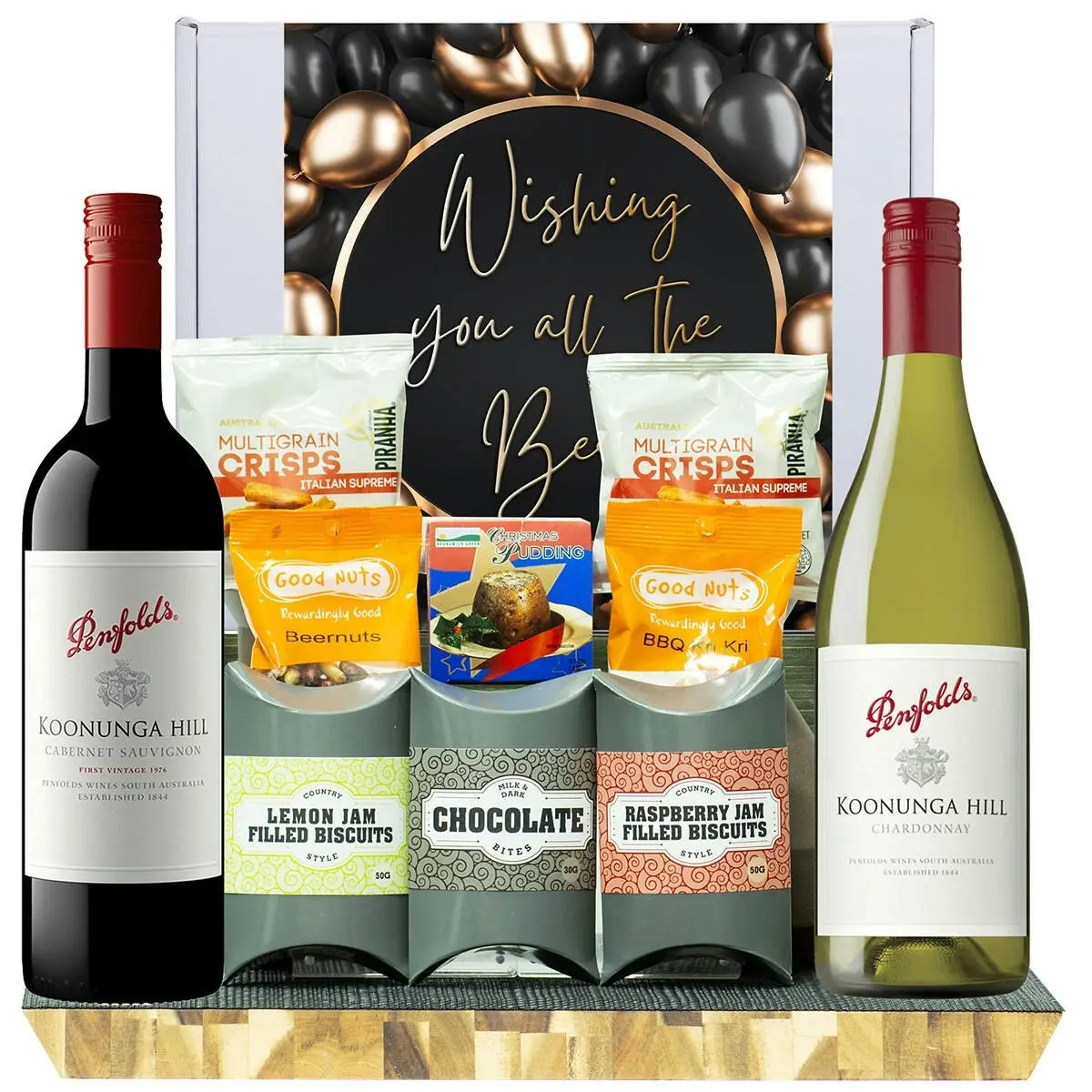 25204D All The Best Gourmet Hamper with Penfolds Koonunga Hill