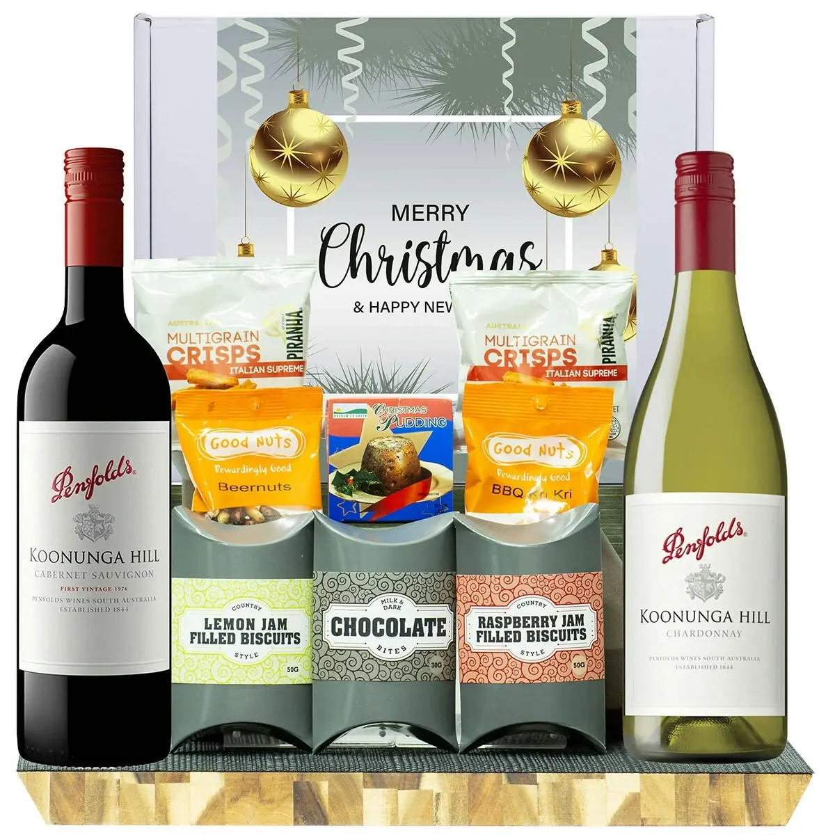 25204U Christmas Gourmet Hamper with Penfolds Koonunga Hill