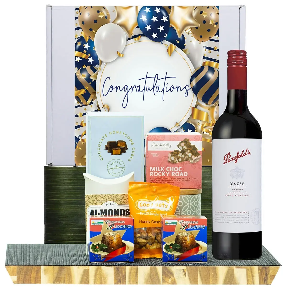 26705F Congratulations Hamper with Penfolds Max’s Cabernet Sauvignon